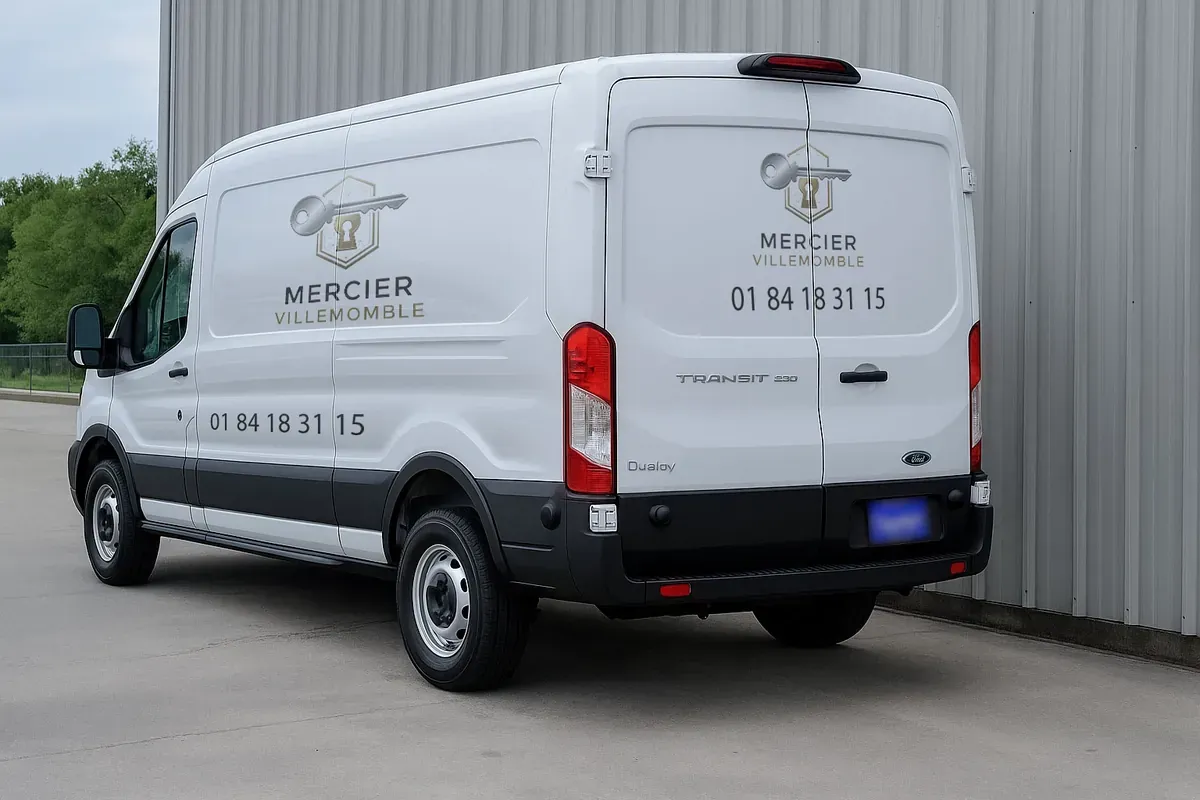 Camionnette d'intervention du serrurier Mercier Villemomble à Villemomble